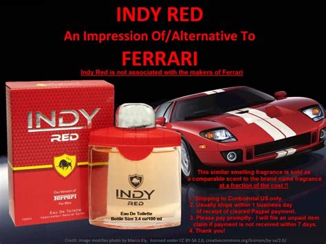 perfume ferrari indy red.